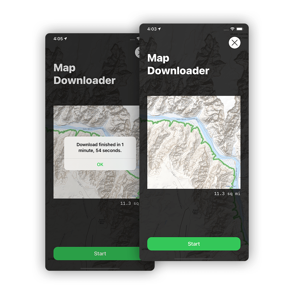 Topo Maps offline map downloader