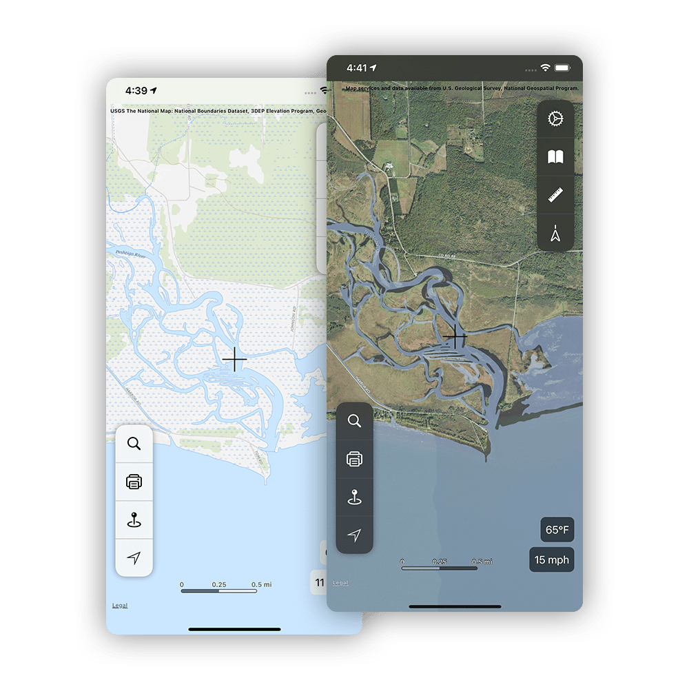 Topo Maps map layers